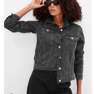 Gap washed black Icon Denim Jacket long sleeve